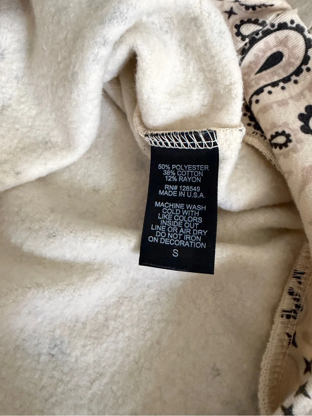 Aviator Nation Bandana Relaxed Fit Crew Sweatshirt Brand New! SOLD OUT! Small - Picture 3 of 5